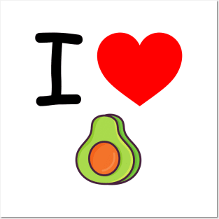 I Heart Avocados Posters and Art